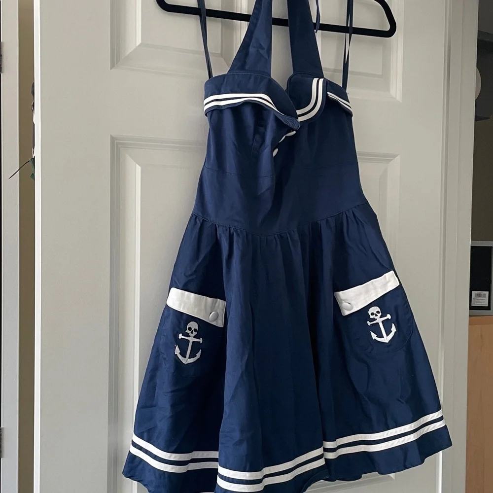 Hell Bunny Sailor Dress - Picture 2 of 3